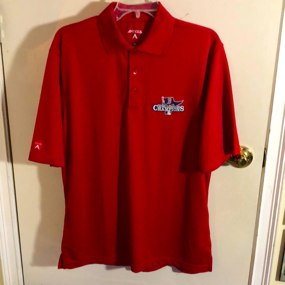 Boston Red Sox MLB Antigua 2013 World Series Champions Polo Shirt Men’s Medium